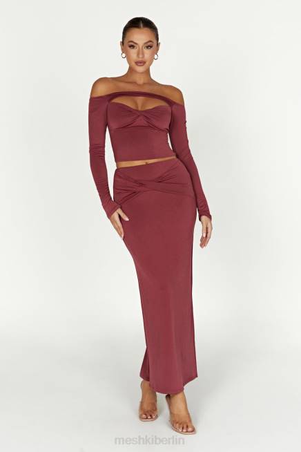 Kleidung Meshki Ceri Maxi-Twist-Rock Wein 2F8B1354