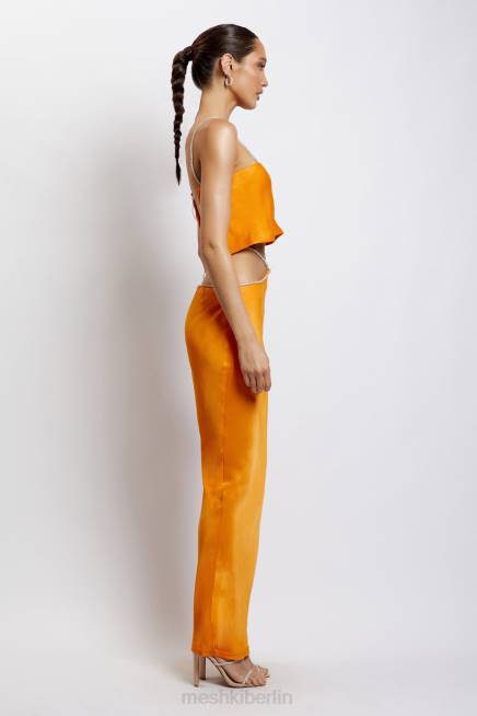 Kleidung Meshki Dayana-Maxirock mit Diamantbesatz Mandarin 2F8B1384