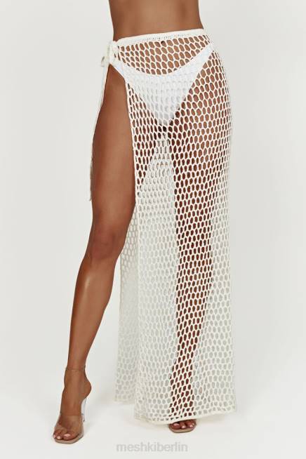 Kleidung Meshki Hallie – Häkel-Maxirock zum Binden Weiß 2F8B1537