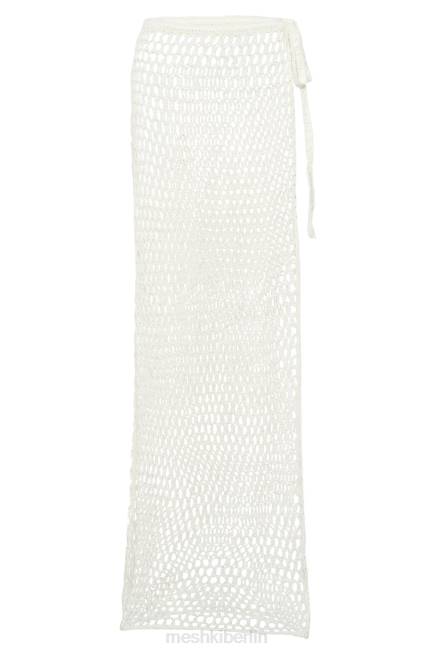 Kleidung Meshki Hallie – Häkel-Maxirock zum Binden Weiß 2F8B1537