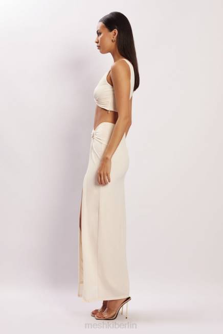 Kleidung Meshki Jacqui Maxirock mit seitlichem Schlitz Knochen 2F8B1575