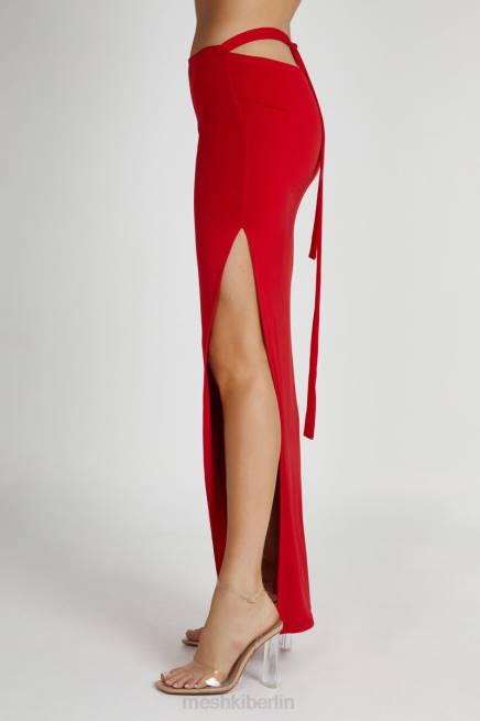 Kleidung Meshki Jeanine Maxirock mit Wasserfallausschnitt hinten Rot 2F8B1279