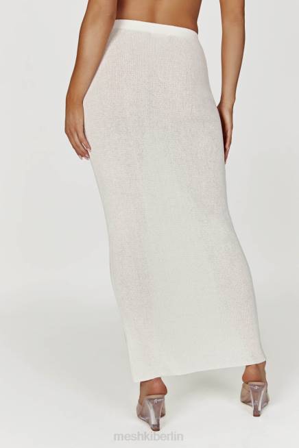 Kleidung Meshki Maribelle-Strick-Maxirock Weiß 2F8B1343