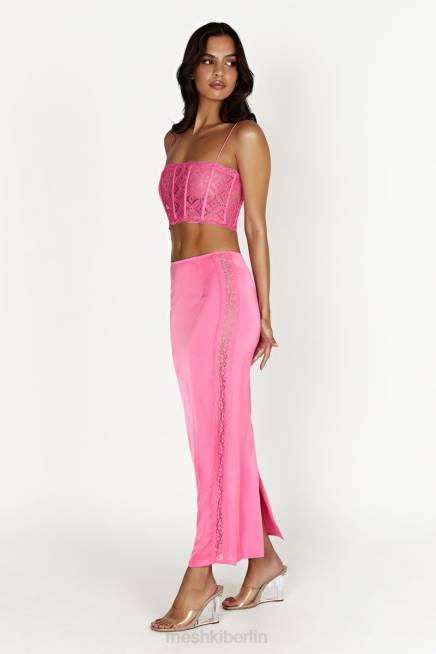 Kleidung Meshki Maxirock aus Bellamy-Spitze Kaugummirosa 2F8B1529