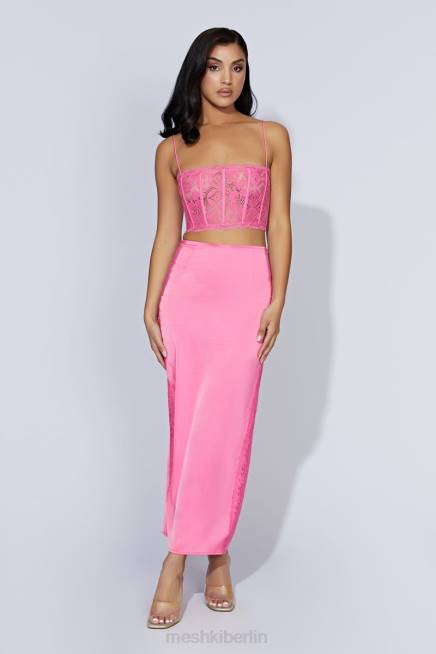 Kleidung Meshki Maxirock aus Bellamy-Spitze Kaugummirosa 2F8B1529