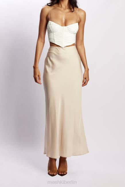 Kleidung Meshki Missy Maxi-Satinrock Sekt 2F8B1349