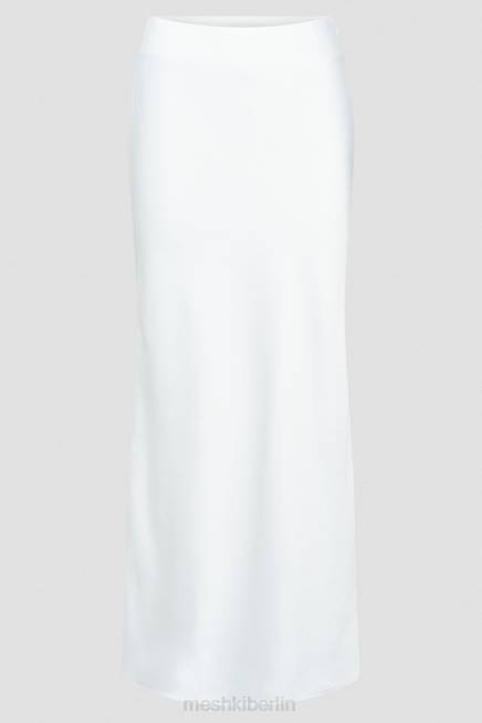 Kleidung Meshki Missy Maxi-Satinrock Weiß 2F8B1265