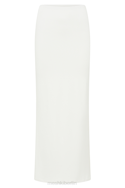 Kleidung Meshki Olympia-Fischschwanz-Maxirock aus recyceltem Nylon Weiß 2F8B1259