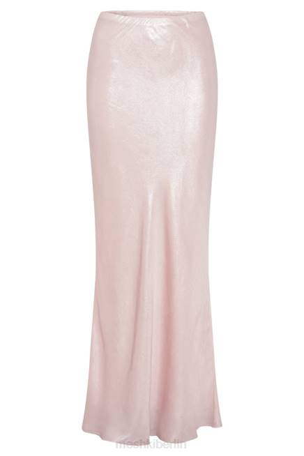 Kleidung Meshki Raine Maxirock aus Satin erröten rosa 2F8B1433