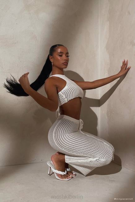 Kleidung Meshki Raquel Häkel-Maxirock Creme 2F8B1424