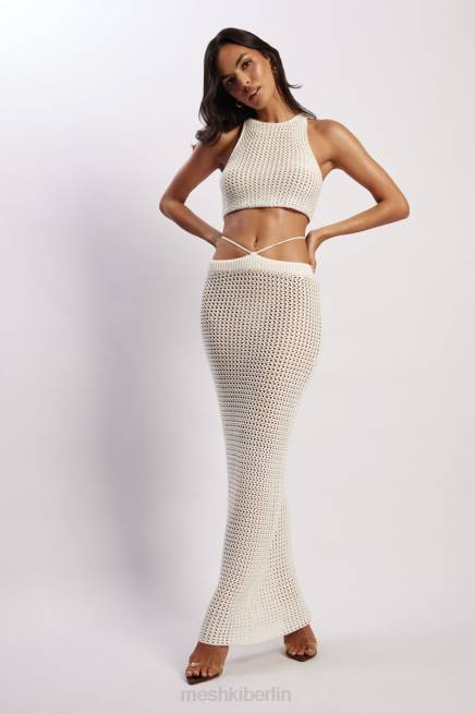 Kleidung Meshki Raquel Häkel-Maxirock Creme 2F8B1424