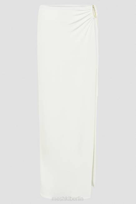 Kleidung Meshki Suri anschmiegsamer Maxirock mit Hardware Weiß 2F8B1255