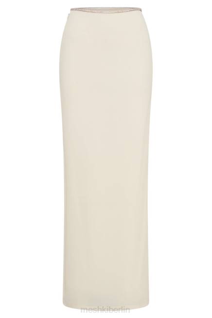 Kleidung Meshki Sweeney-Maxirock mit Diamantbesatz und Schlitz Knochen 2F8B1526