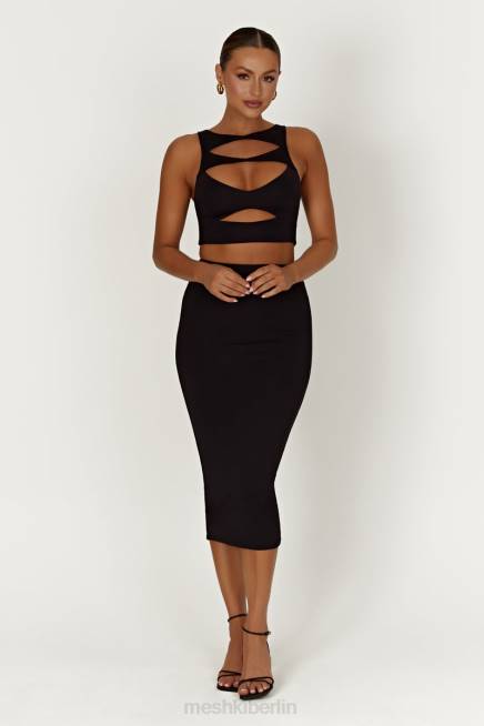 Kleidung Meshki Charley Midirock Schwarz 2F8B1403