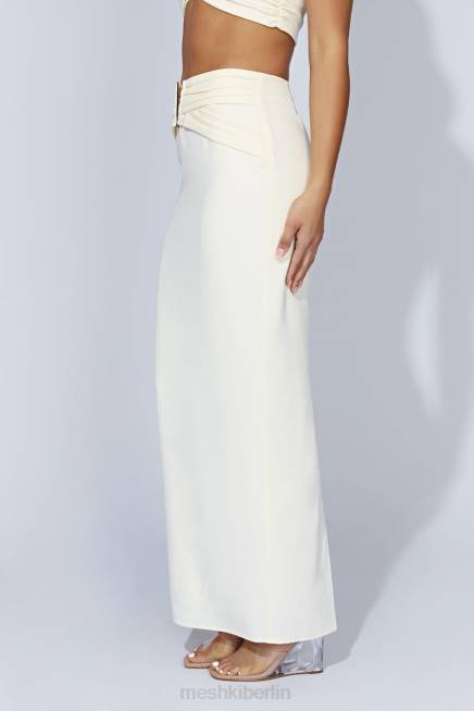 Kleidung Meshki Maryse V-Hardware-Midirock Knochen 2F8B1566