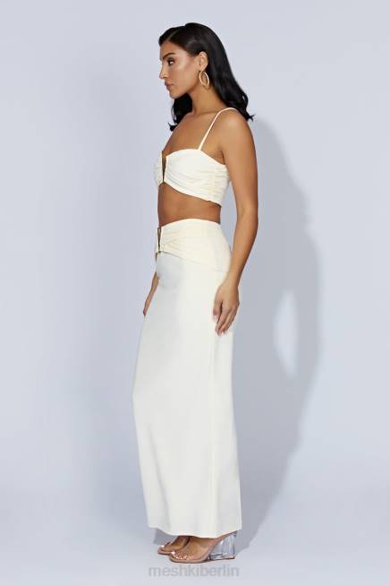 Kleidung Meshki Maryse V-Hardware-Midirock Knochen 2F8B1566