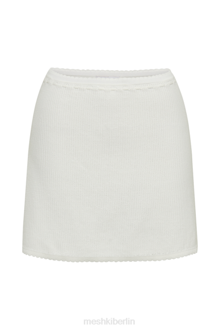 Kleidung Meshki Kyra Waffel-Minirock Weiß 2F8B1342