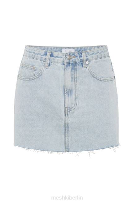 Kleidung Meshki Lennon Jeans-Minirock mit mittlerer Leibhöhe hellblau 2F8B1271