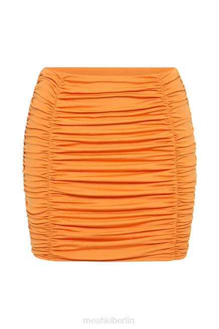Kleidung Meshki Lillian Jersey-Minirock mit Raffungen orange 2F8B1333