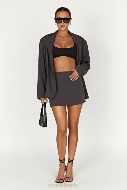 Kleidung Meshki Malika passender Minirock Holzkohle 2F8B1367