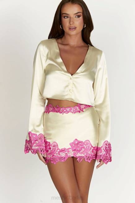 Kleidung Meshki Niamh Micro-Minirock mit Spitze nackt 2F8B1522