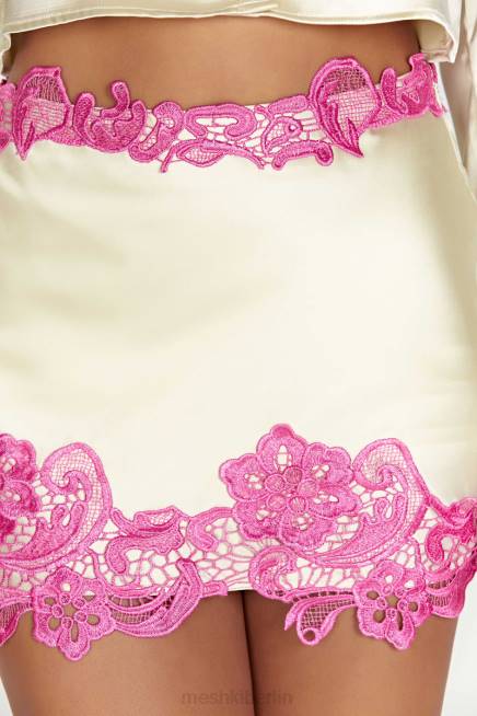 Kleidung Meshki Niamh Micro-Minirock mit Spitze nackt 2F8B1522