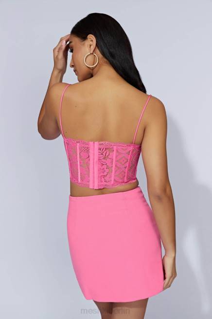 Kleidung Meshki Romee Minirock Kaugummirosa 2F8B1452