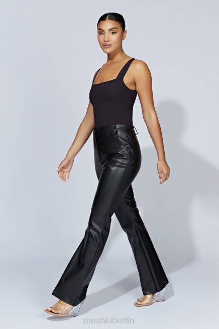 Kleidung Meshki Tragen Sie einen Body mit dicken Trägern Schwarz 2F8B882