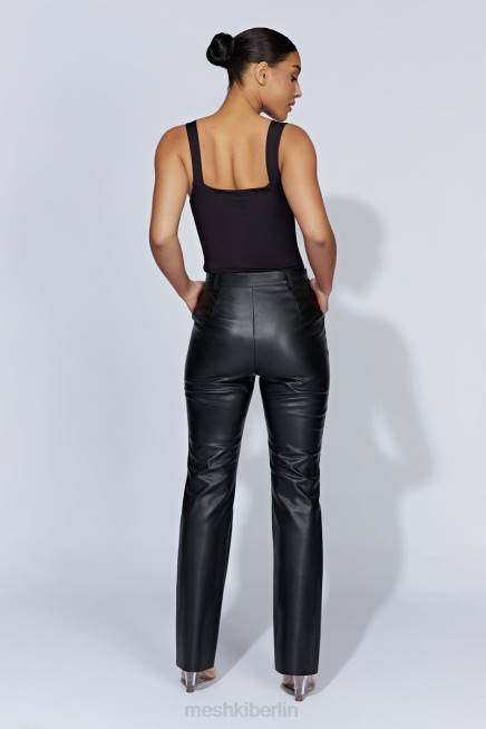 Kleidung Meshki Tragen Sie einen Body mit dicken Trägern Schwarz 2F8B882