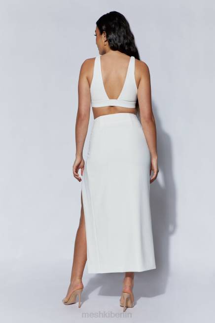 Kleidung Meshki Arla Hardware-Bralette Weiß 2F8B1080