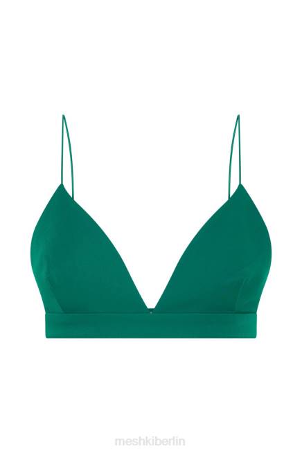 Kleidung Meshki Cynthia Triangel-Bralette Flaschengrün 2F8B999