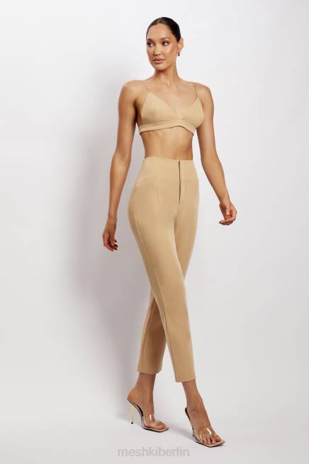 Kleidung Meshki Cynthia Triangel-Bralette Kamel 2F8B1139