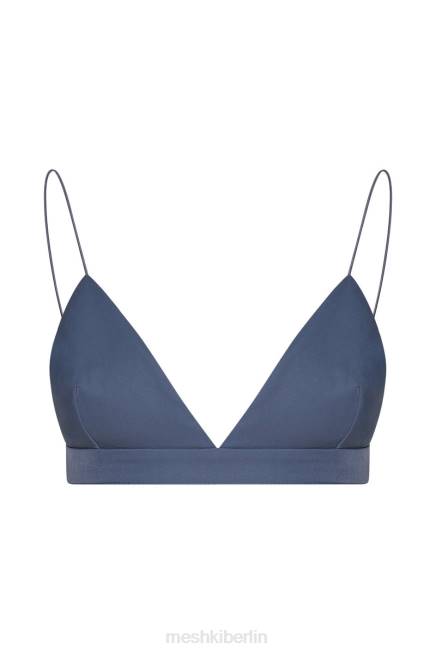 Kleidung Meshki Cynthia Triangel-Bralette Stahlblau 2F8B1137