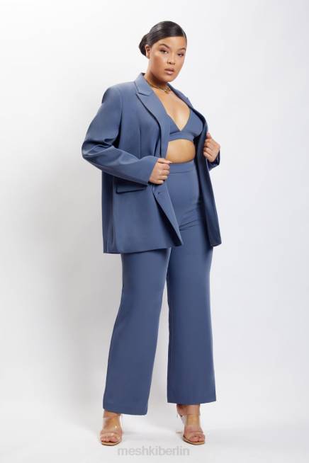 Kleidung Meshki Cynthia Triangel-Bralette Stahlblau 2F8B1137