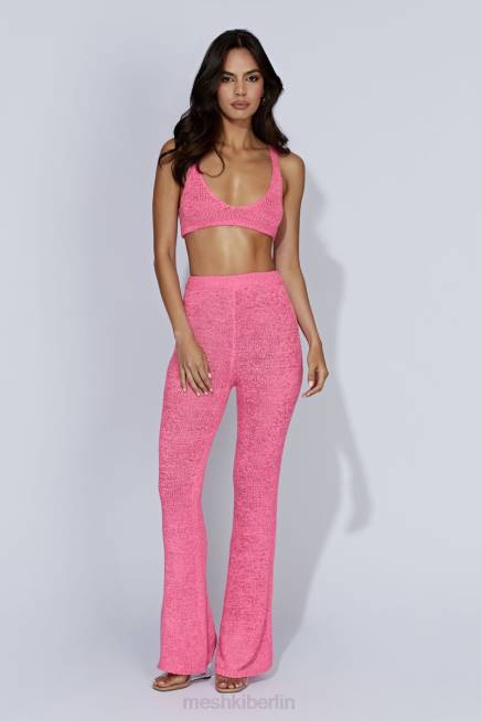 Kleidung Meshki Mary Strick-Bralette Kaugummirosa 2F8B1108