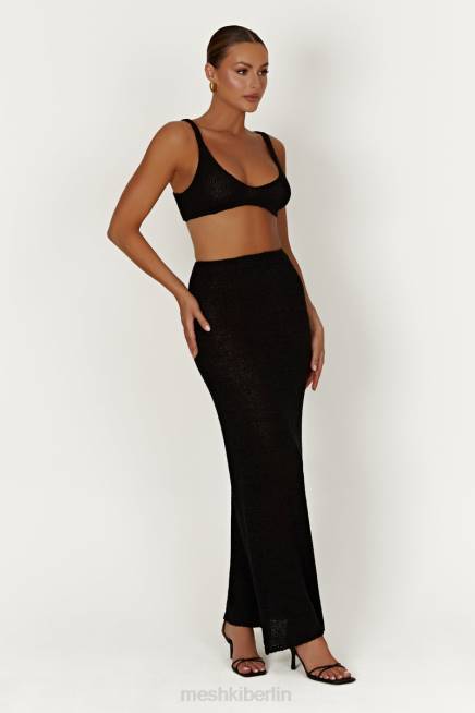 Kleidung Meshki Mary Strick-Bralette Schwarz 2F8B891