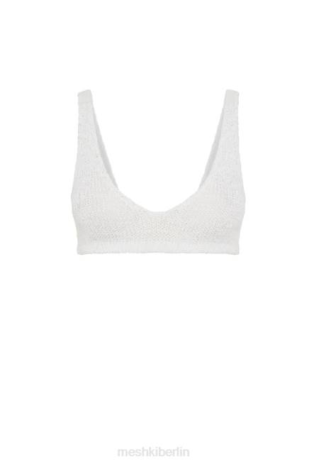Kleidung Meshki Mary Strick-Bralette Weiß 2F8B890