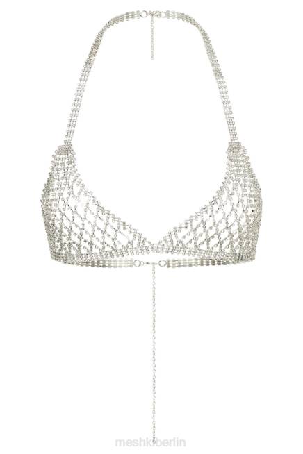 Kleidung Meshki Neva Diamant-Bralette Silber 2F8B884