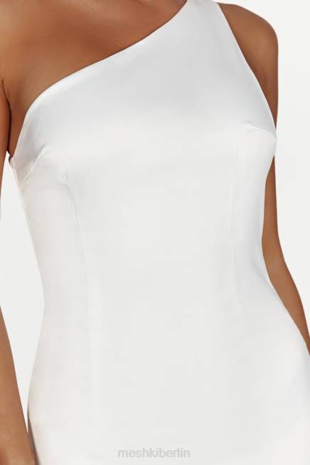 Kleidung Meshki Harper One-Shoulder-Kleid Weiß 2F8B461