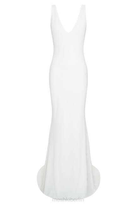 Kleidung Meshki Kyla Kleid mit tiefem Rückenausschnitt Weiß 2F8B433