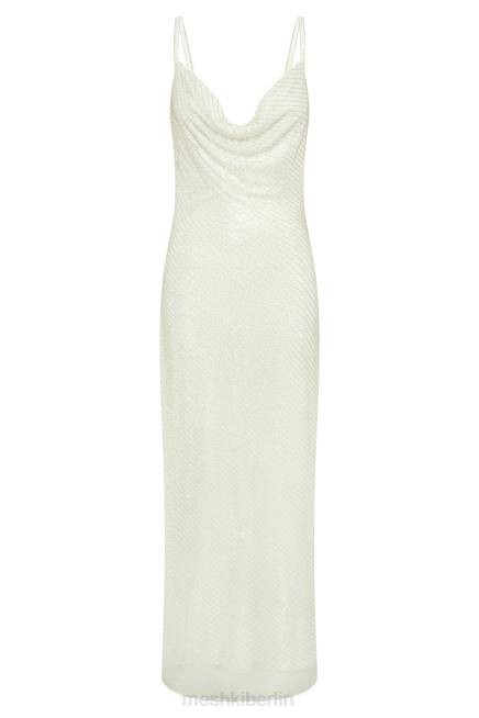 Kleidung Meshki Marise-Paillettenkleid Weiß 2F8B207