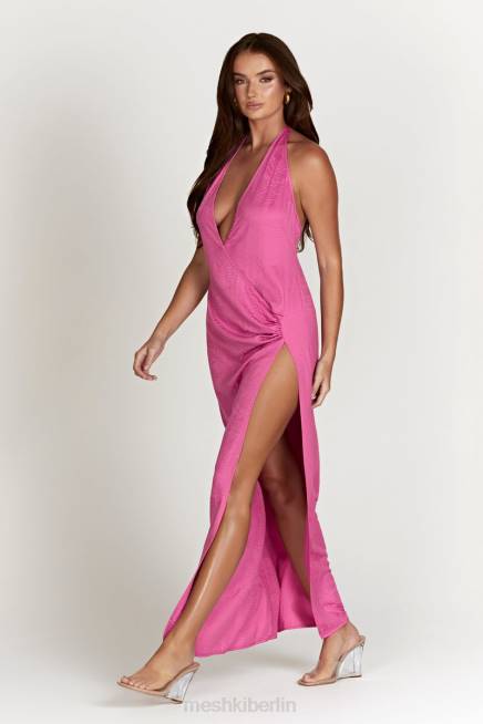 Kleidung Meshki Aaliyah Maxikleid mit tiefem Ausschnitt Rosa 2F8B598