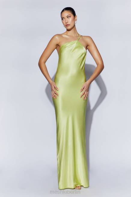 Kleidung Meshki Alena One-Shoulder-Maxikleid Pistaziengrün 2F8B653