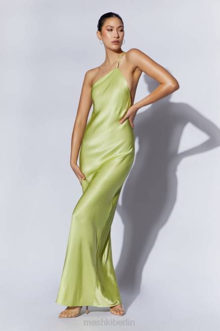 Kleidung Meshki Alena One-Shoulder-Maxikleid Pistaziengrün 2F8B653