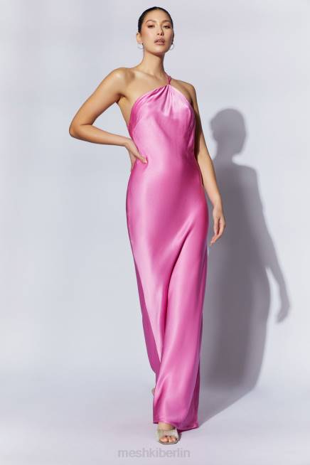 Kleidung Meshki Alena One-Shoulder-Maxikleid Rosa 2F8B462