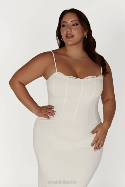 Kleidung Meshki Amorette-Maxikleid mit Spitzenbesatz Knochen 2F8B279