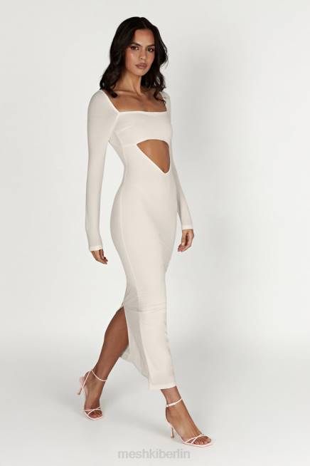 Kleidung Meshki Ashleigh Bandeau-Maxikleid mit Cut-Outs Knochen 2F8B549