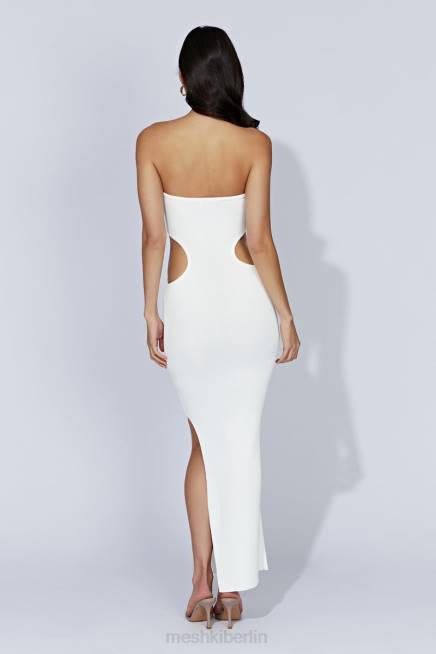 Kleidung Meshki Bandeau-Maxikleid aus Kori-Strick Weiß 2F8B668