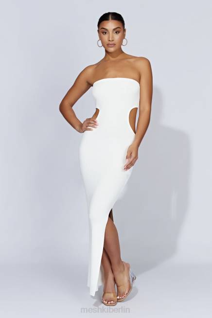Kleidung Meshki Bandeau-Maxikleid aus Kori-Strick Weiß 2F8B668