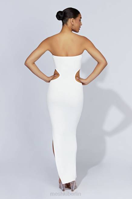 Kleidung Meshki Bandeau-Maxikleid aus Kori-Strick Weiß 2F8B668